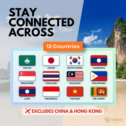 Asia【30 days 10GB】 4G speed